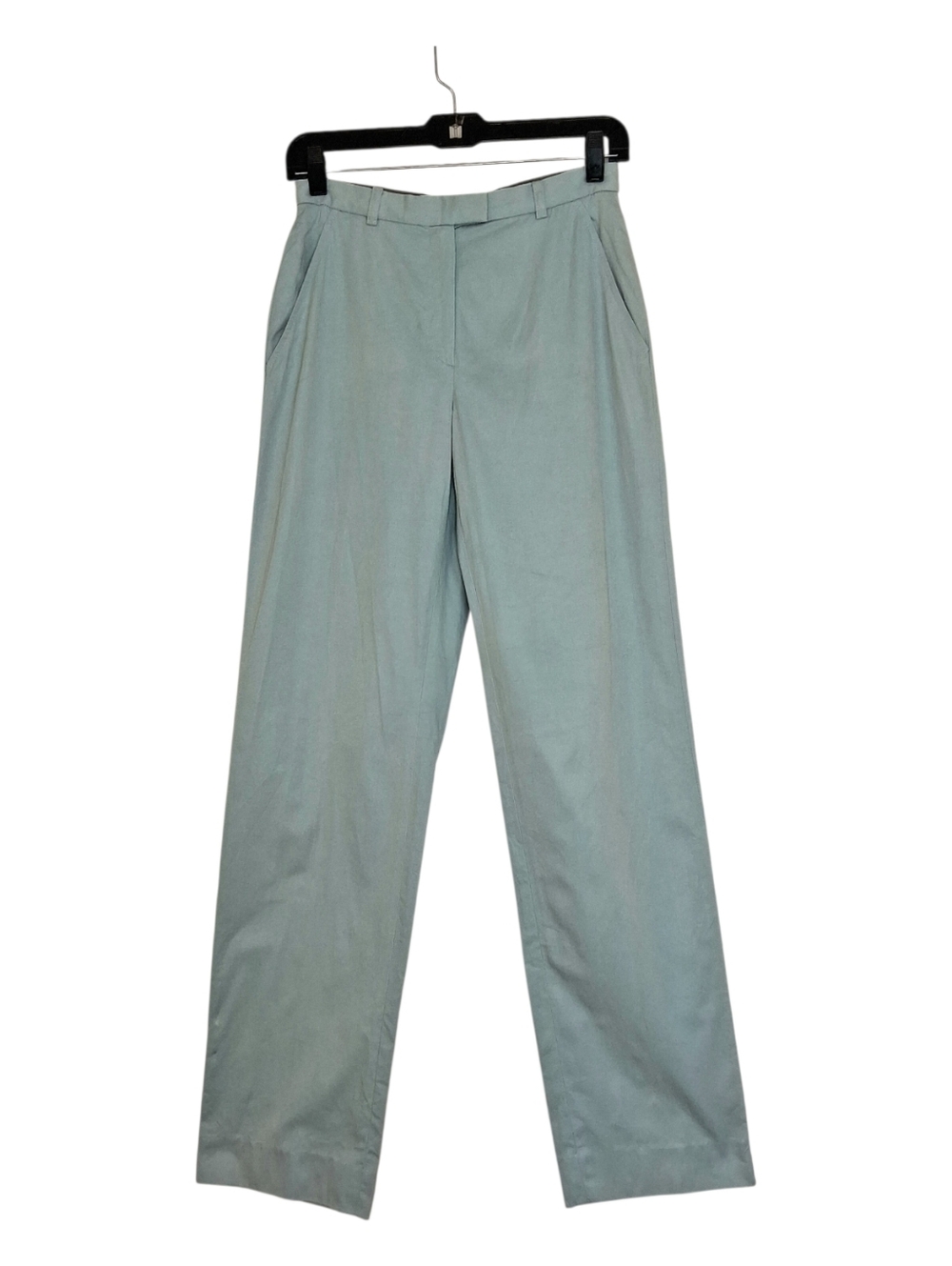 Armani Collezioni Straight Leg Chino Pants Women's Sz 4 Light Turquoise Long